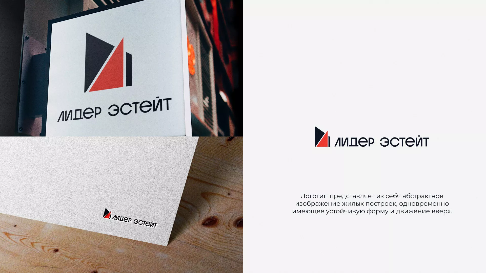 Сделали логотип для агентства недвижимости «Лидер Эстейт» в Озёрске